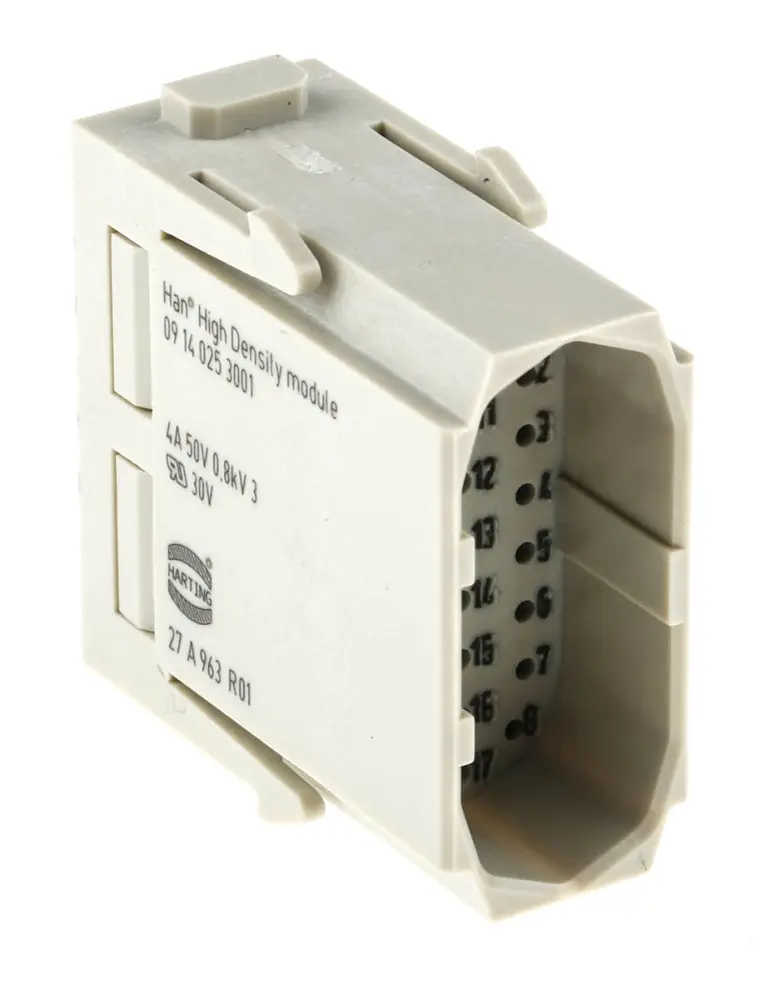 Aislante para conector industrial HARTING Macho, serie Han-Modular | 9140253001