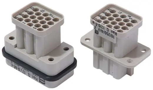 Inserto de conector de potencia HARTING Hembra, serie Han Q | 9120173101
