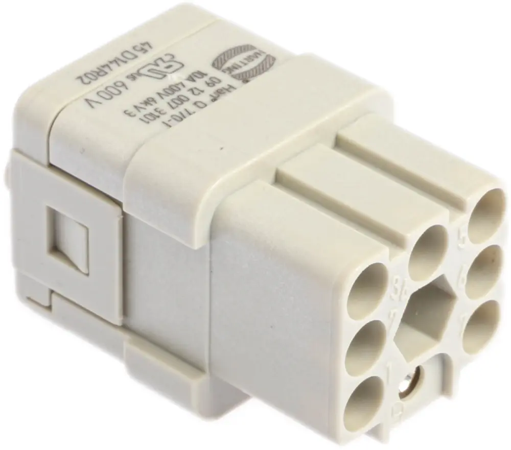 Inserto de conector de potencia HARTING Hembra, serie Han Q | 9120073101