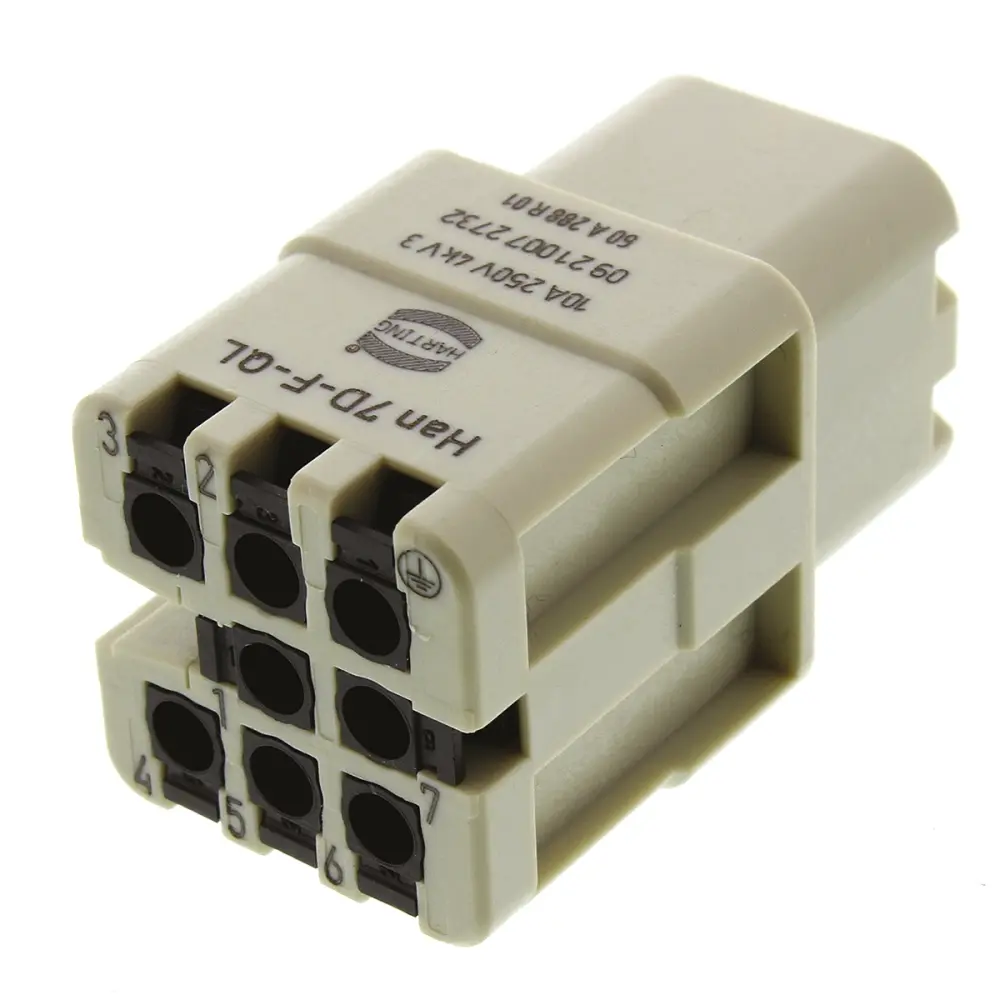 Inserto de conector de potencia HARTING Hembra, serie Han D | 9210072732