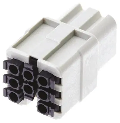 Inserto de conector de potencia HARTING Hembra, serie Han D | 9360082732
