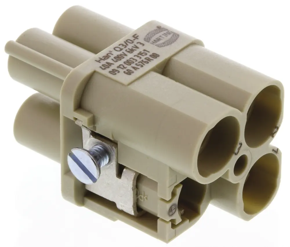 Inserto de conector de potencia HARTING Hembra, serie Han-Modular | 9120033151