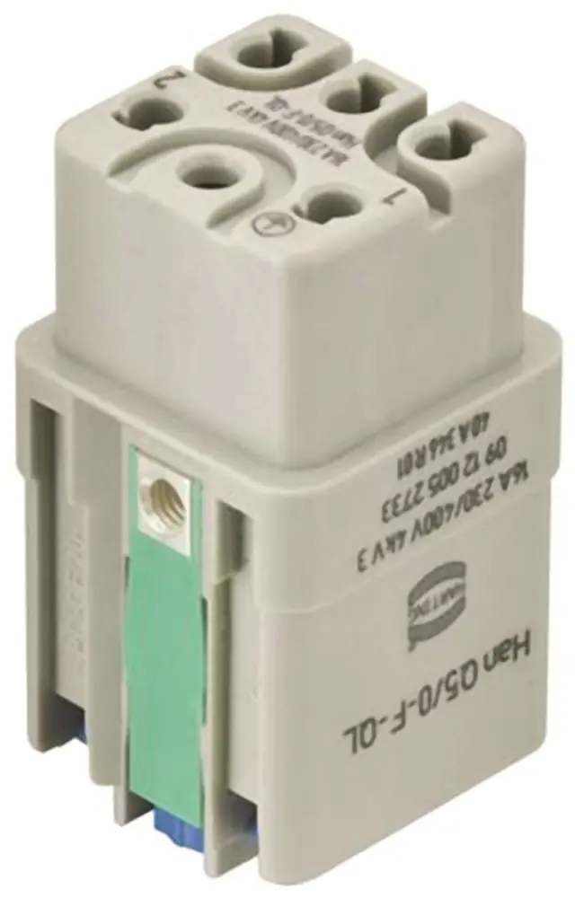 Inserto de conector de potencia HARTING Hembra, serie HAN Q | 9120052733