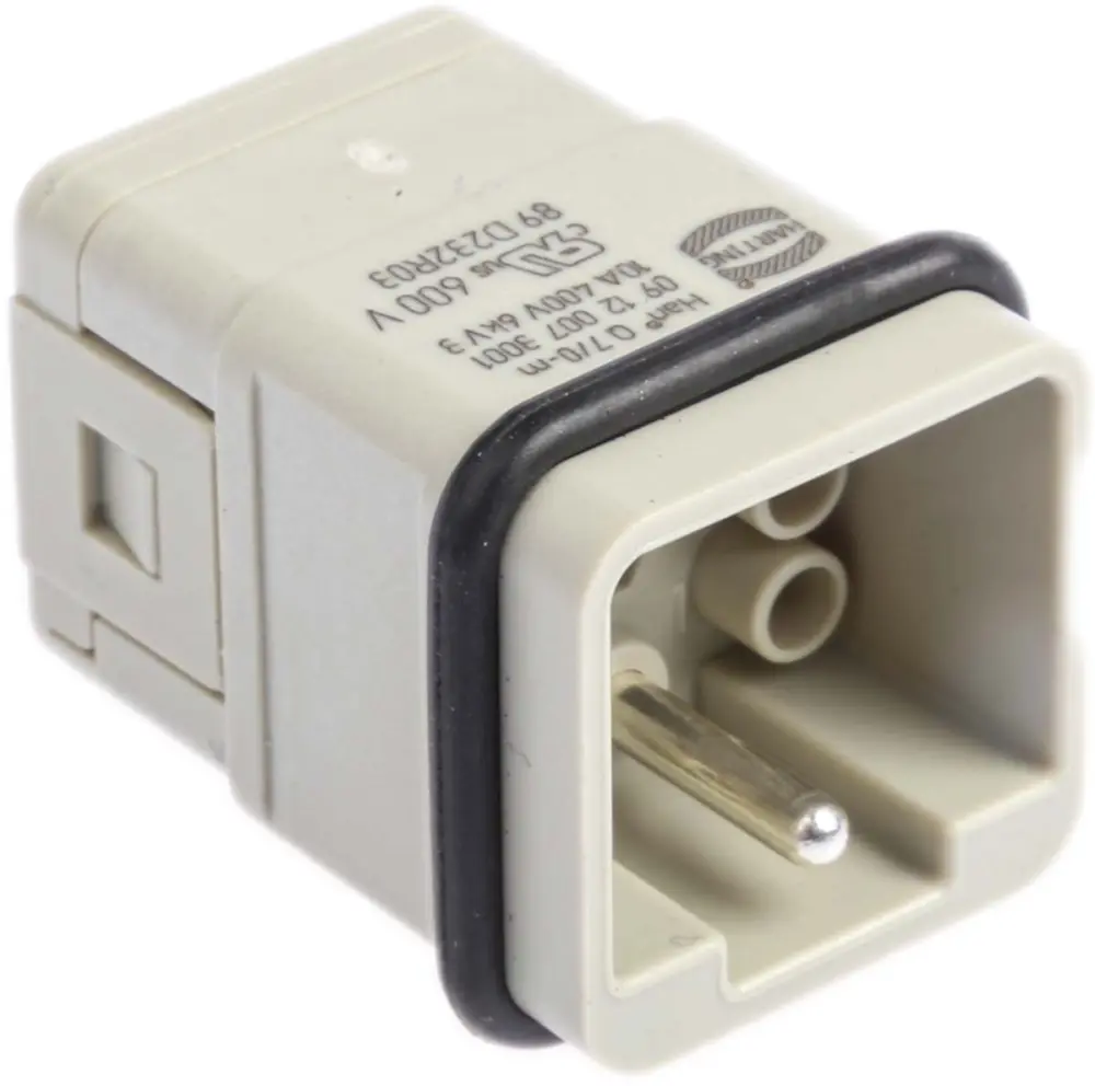 Inserto de conector de potencia Harting Macho, serie Han Q | 9120073001