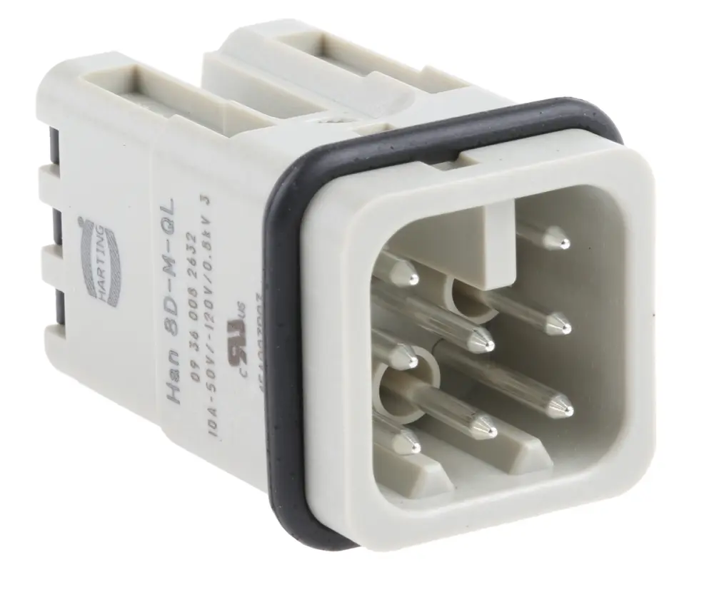 Inserto de conector de potencia HARTING Macho, serie Han D | 9360082632