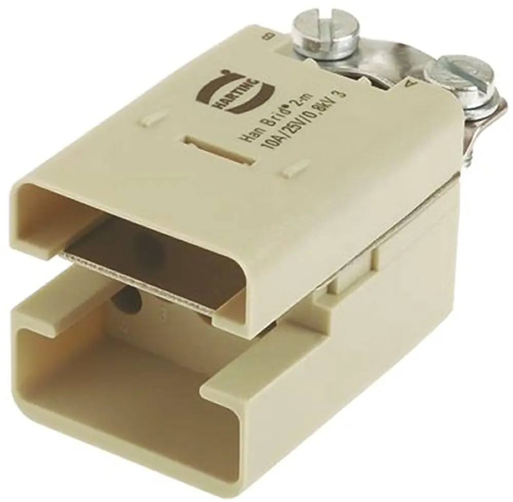 Inserto de conector de potencia HARTING Macho, serie HAN Brid, para utilizar con Par trenzado apantallado | 9120063001