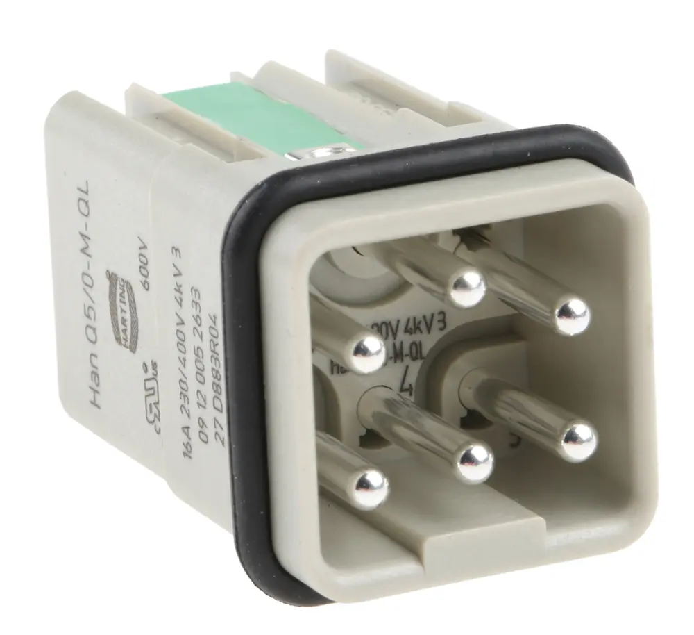 Inserto de conector de potencia HARTING Macho, serie HAN Q | 9120052633