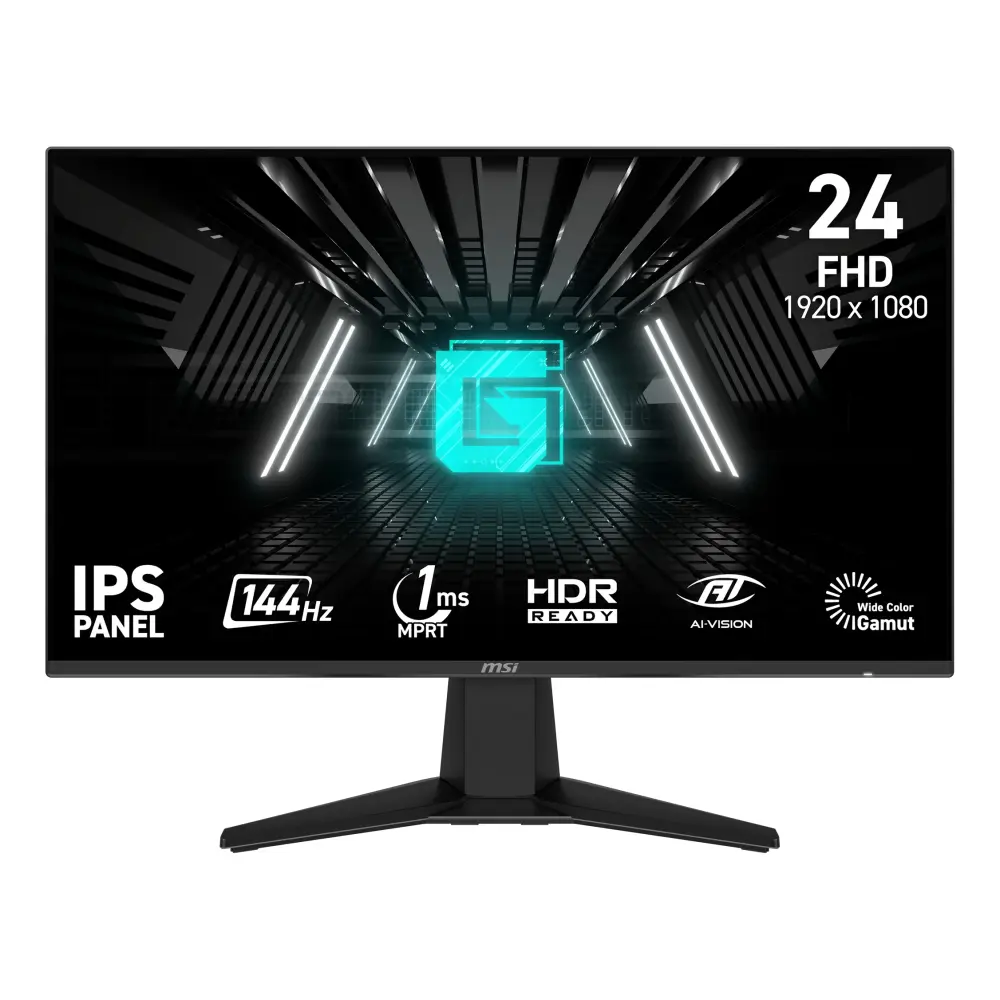 Monitor Gaming MSI G242L | 24" | 1920x1080 | 144Hz | HDMI | Puerto de pantalla
