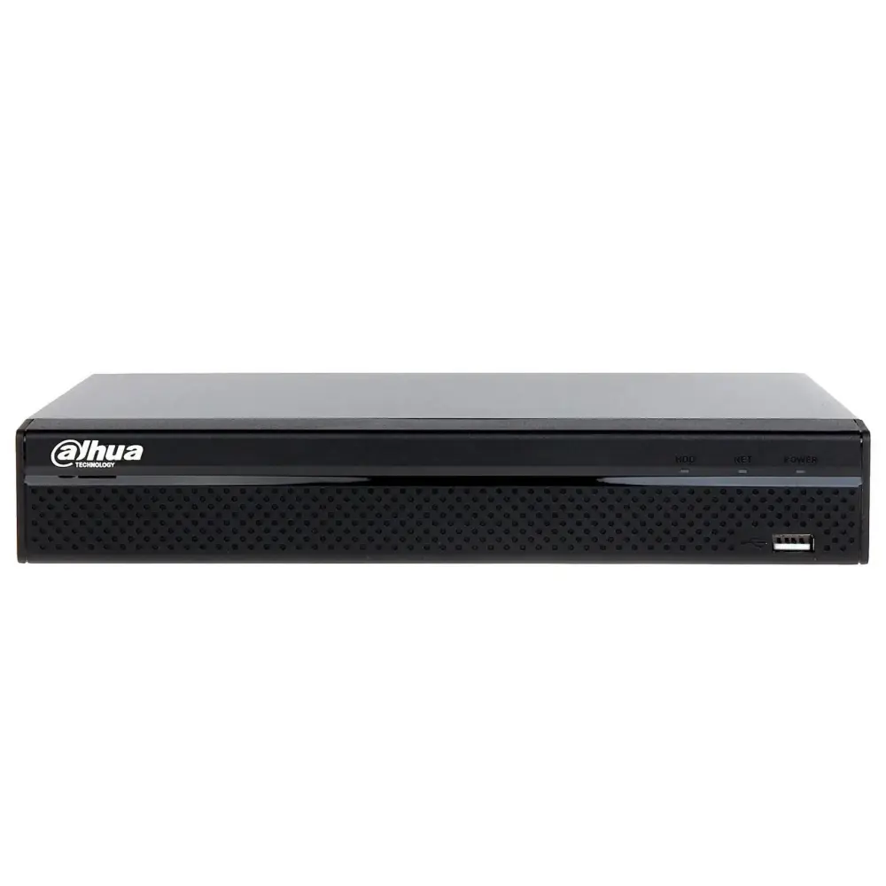 Profesional de Alta Definición NVR Dahua 8 Canales IP ONVIF 4K 8MP HD con 1 HDD, 1U, VGA y HDMI