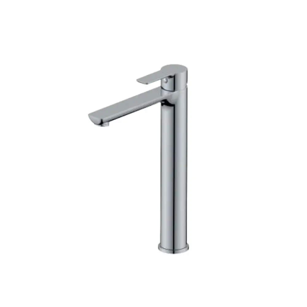 Mezclador monomando lavabo largo RubiFlux serie Zea - Cromo