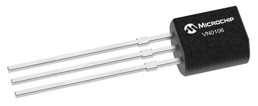 MOSFET Microchip VN0106N3-G, VDSS 60 V, TO-92