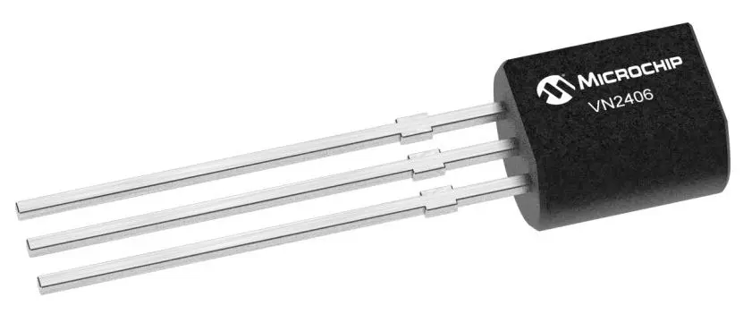 MOSFET Microchip VN2406L-G, VDSS 240 V, TO-92
