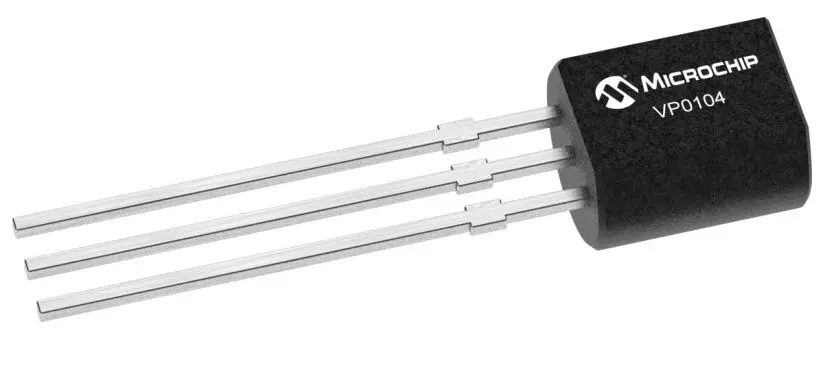 MOSFET Microchip VP0104N3-G, VDSS 40 V, TO-92