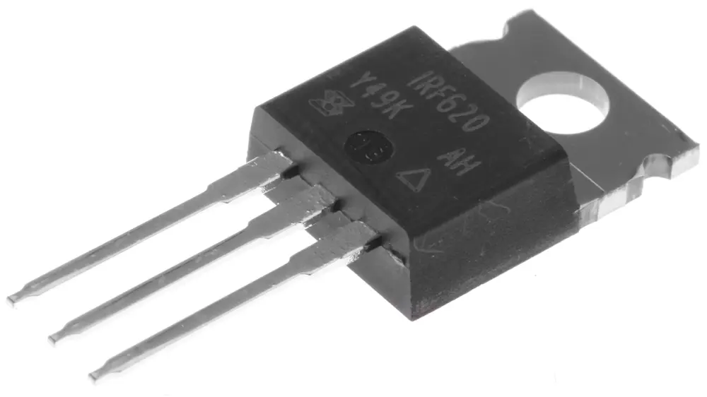 MOSFET Vishay IRF620PBF, VDSS 200 V, ID 5,2 , TO-220AB de 3 pines,, config. Simple