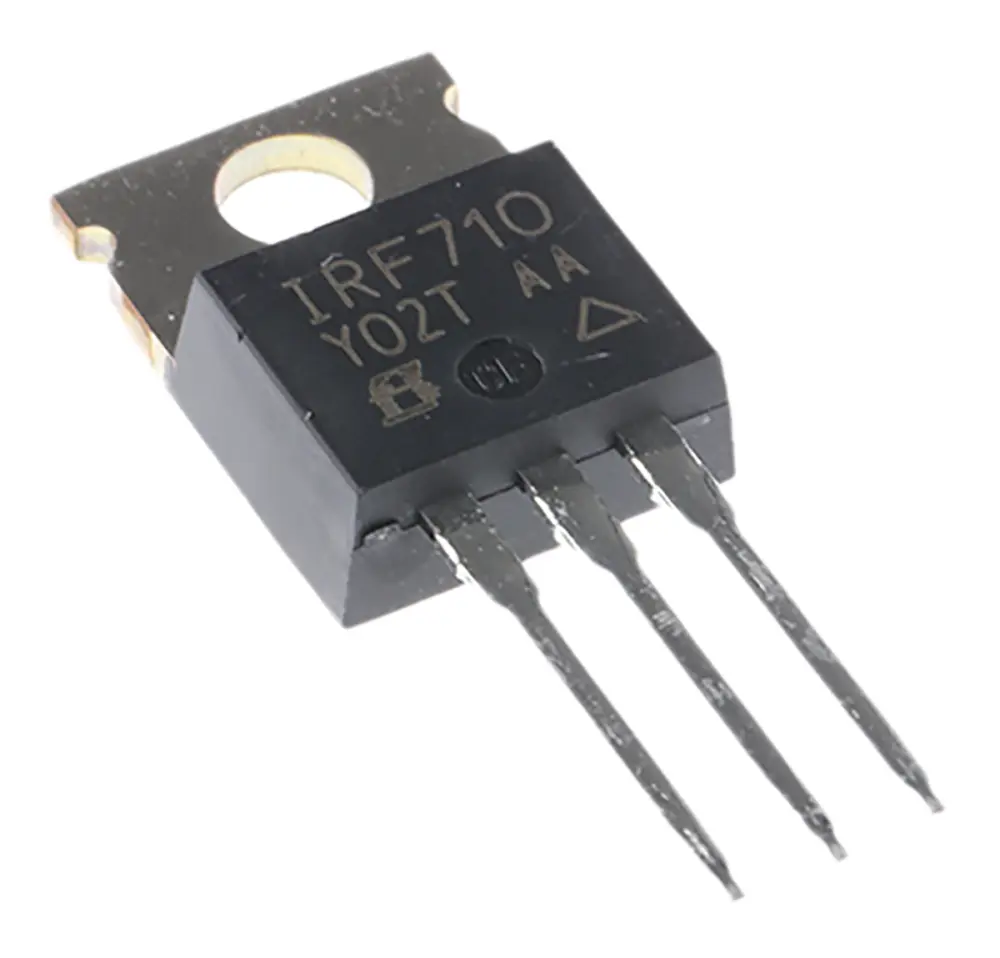 MOSFET Vishay IRF710PBF, VDSS 400 V, ID 2 , TO-220AB de 3 pines,, config. Simple