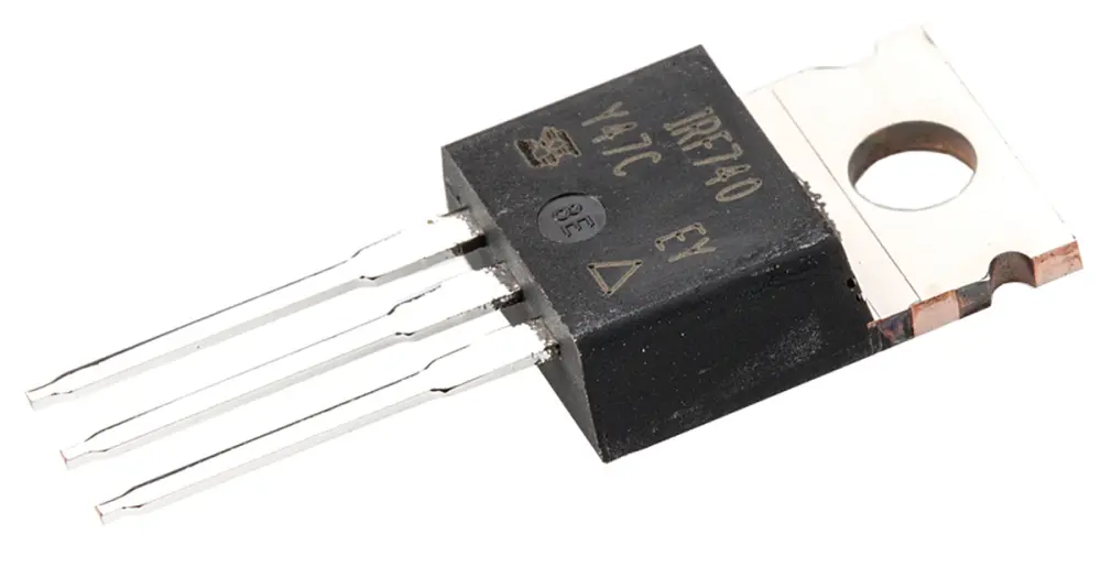 MOSFET Vishay IRF740PBF, VDSS 400 V, ID 10 , TO-220AB de 3 pines,, config. Simple