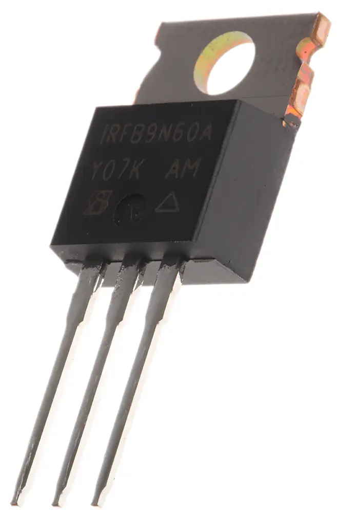 MOSFET Vishay IRFB9N60APBF, VDSS 600 V, ID 9,2 , TO-220AB de 3 pines,, config. Simple