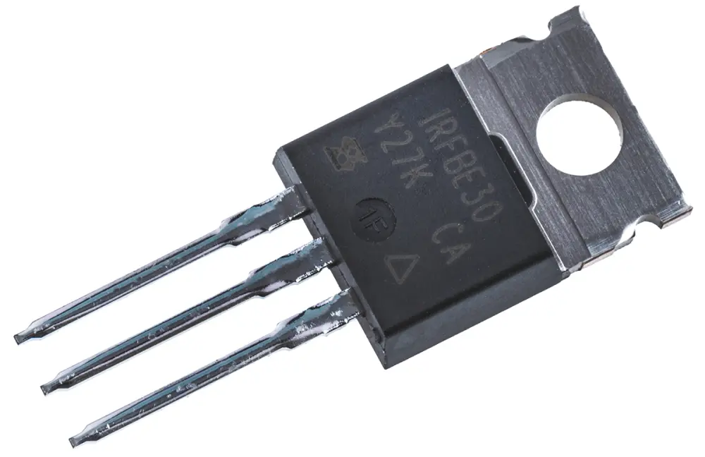 MOSFET Vishay IRFBE30PBF, VDSS 800 V, ID 4,1 , TO-220AB de 3 pines,, config. Simple
