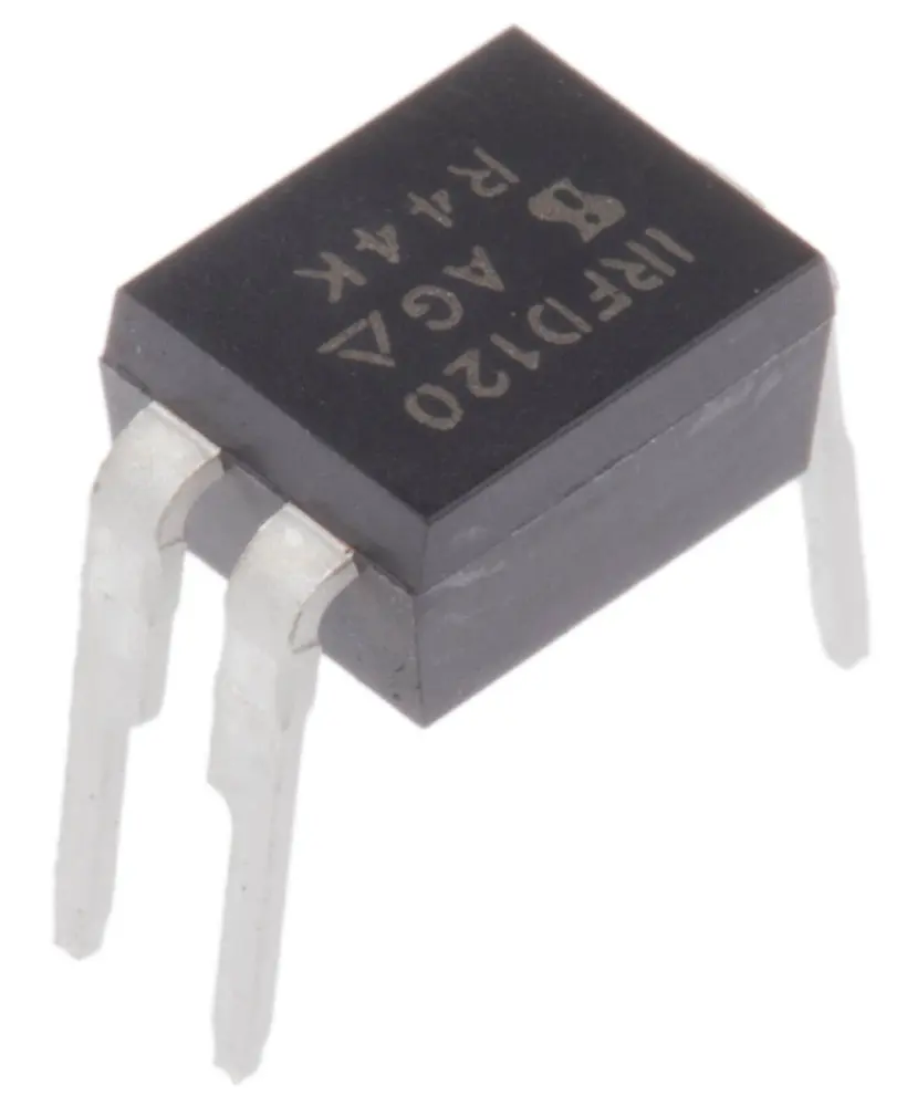 MOSFET Vishay IRFD120PBF, VDSS 100 V, ID 1,3 , HVMDIP de 4 pines, config. Simple