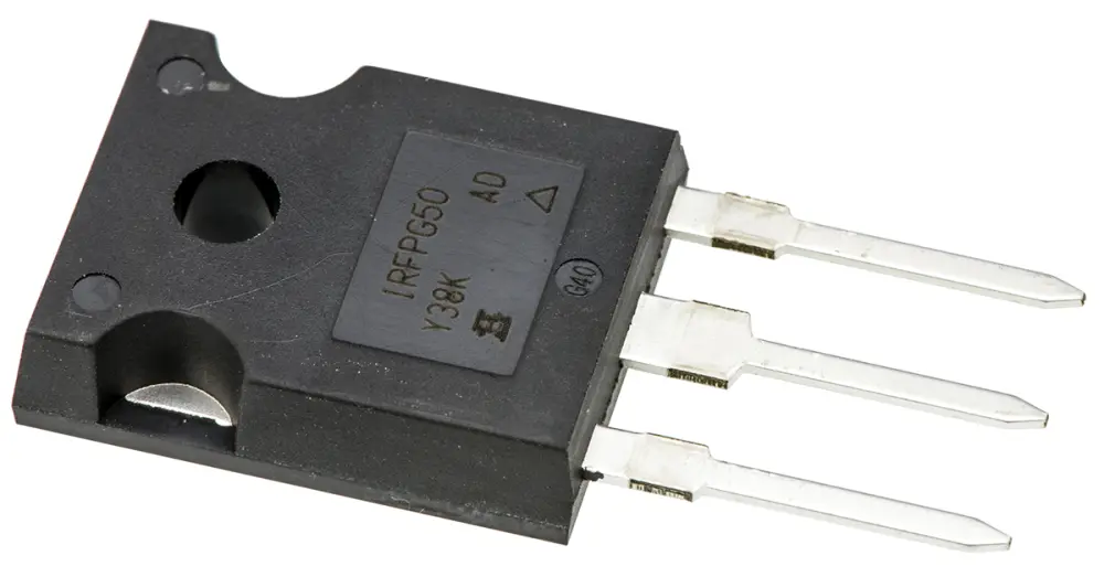 MOSFET Vishay IRFPG50PBF, VDSS 1.000 V, ID 6,1 , TO-247AC de 3 pines,, config. Simple