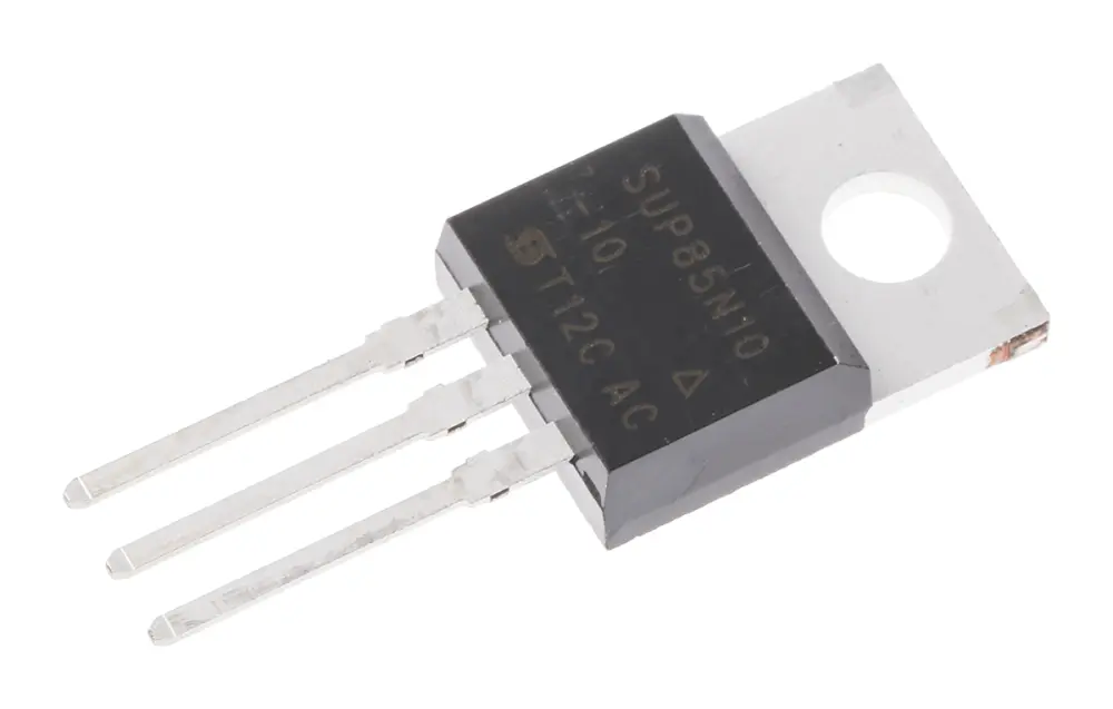MOSFET Vishay SUP85N10-10-GE3, VDSS 100 V, ID 85 , TO-220AB de 3 pines,, config. Simple
