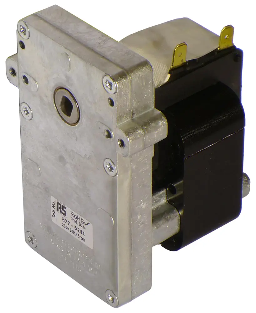 Motorreductor AC, monofásico, giro horario, Mellor Electric KB, 230 V, 26 W, 5 rpm, 20 Nm | KB1003