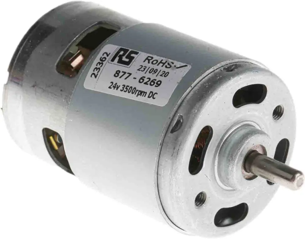 Motor DC Mellor Electric serie DC, 24 V CC, 13.6 W, 2840 rpm, par máx. 0.046 Nm, Ø de eje 5mm | DC1024