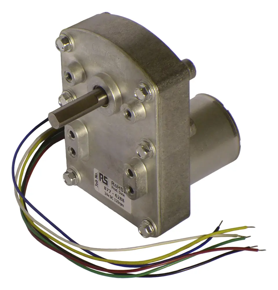 Motorreductor DC Mellor Electric serie FBB, 24 V dc, 9 W, 125 rpm, par máx. 1,3 Nm, Ø de eje 7.94mm | UBB1002