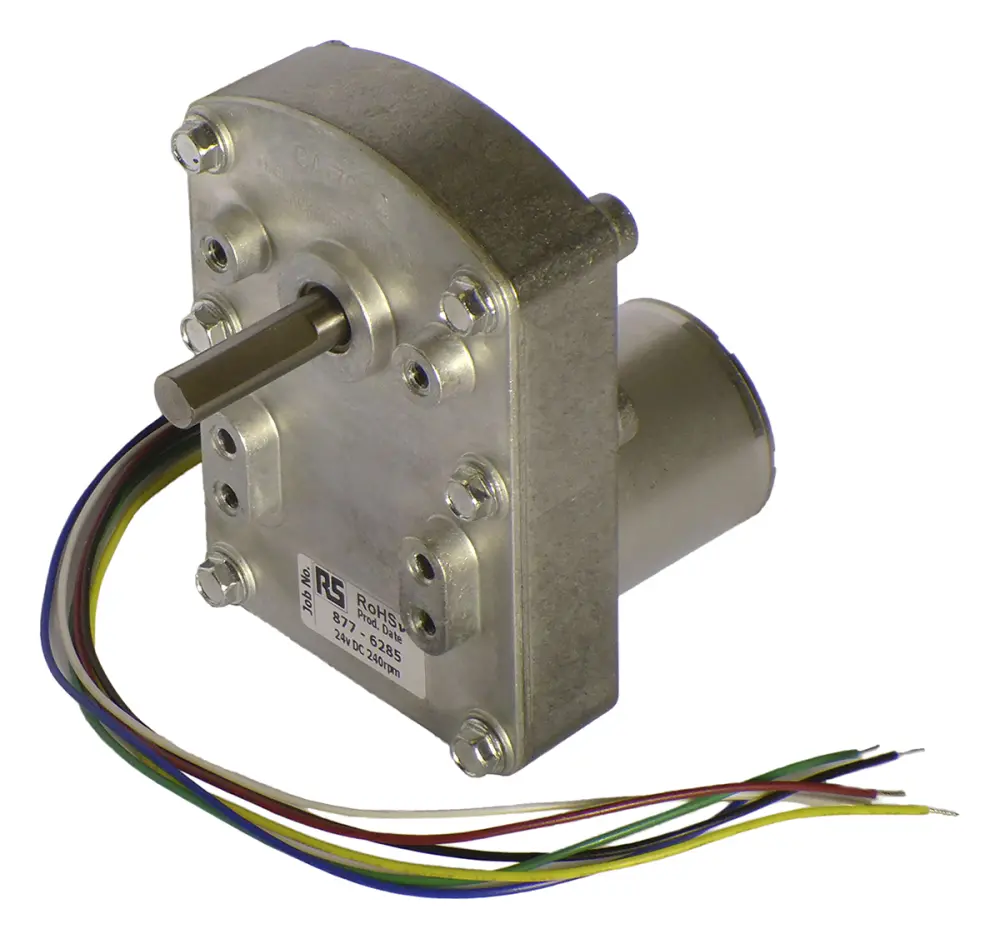 Motorreductor DC Mellor Electric serie FBB, 24 V CC, 9 W, 240 rpm, par máx. 68 Ncm, Ø de eje 7.94mm | UBB1004