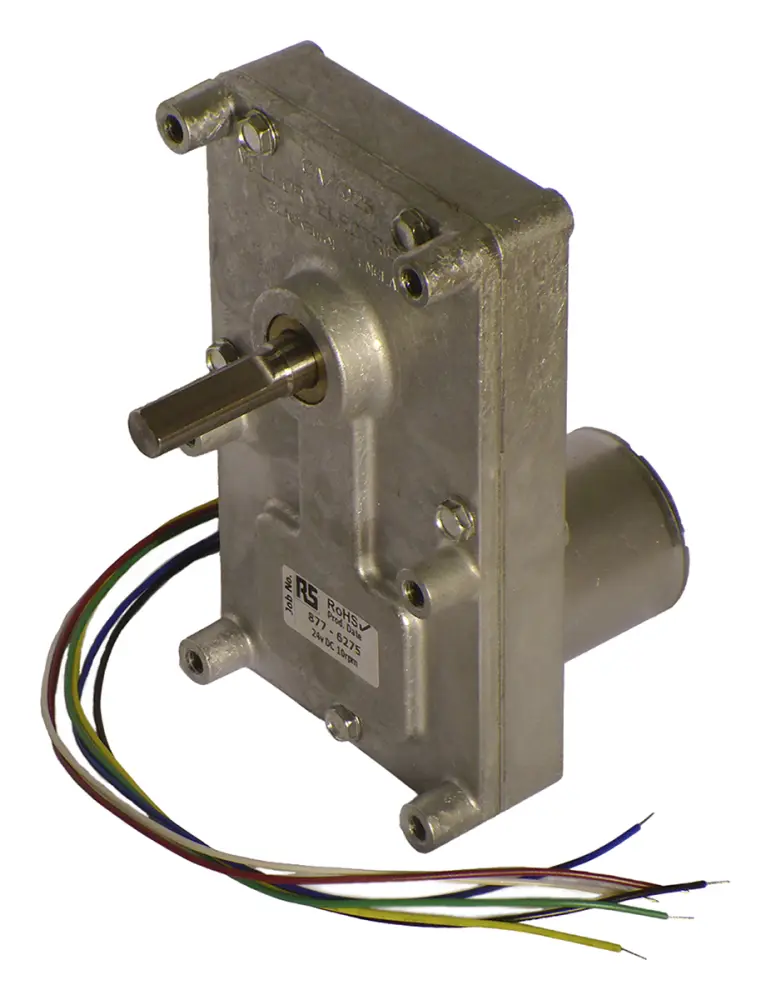 Motorreductor DC Mellor Electric serie FBB, 24 V CC, 9 W, 10 rpm, par máx. 17 Nm, Ø de eje 8.5mm | FBB1002