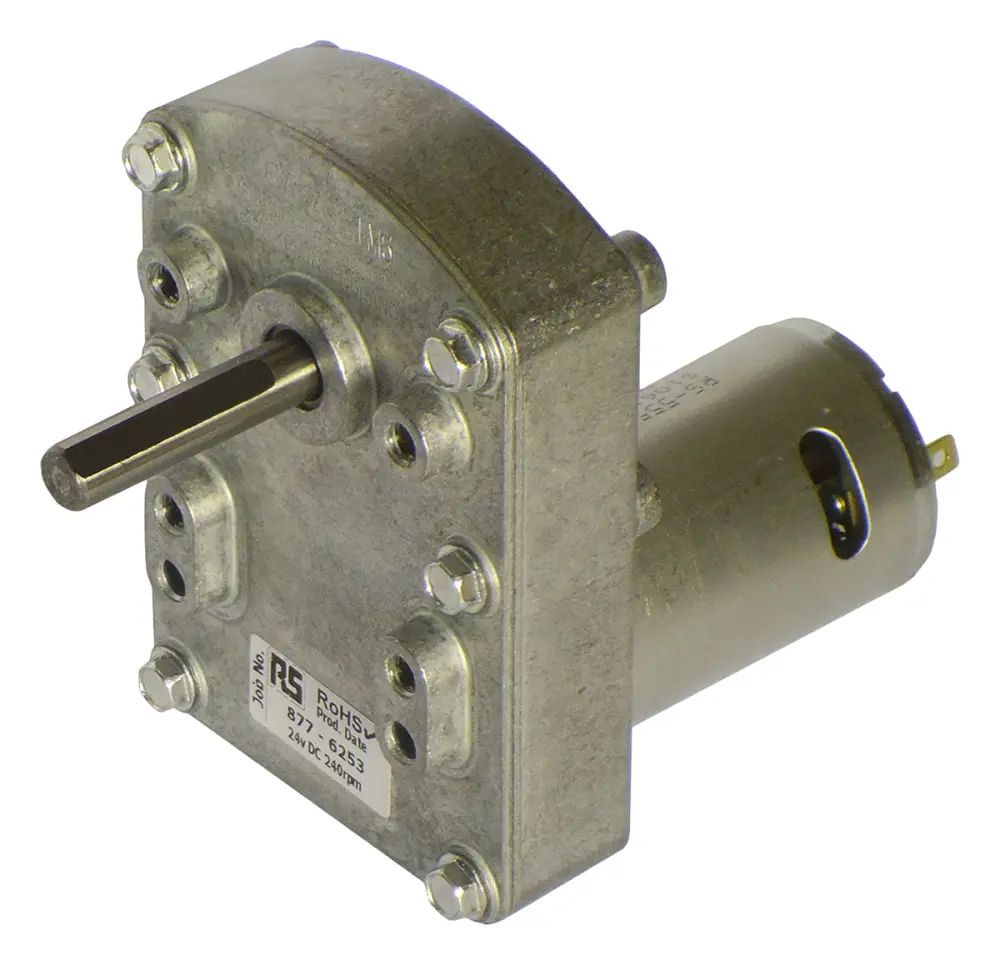 Motorreductor DC Mellor Electric serie UBD, 24 V CC, 240 rpm, par máx. 30 Ncm, Ø de eje 8mm | UBD1106