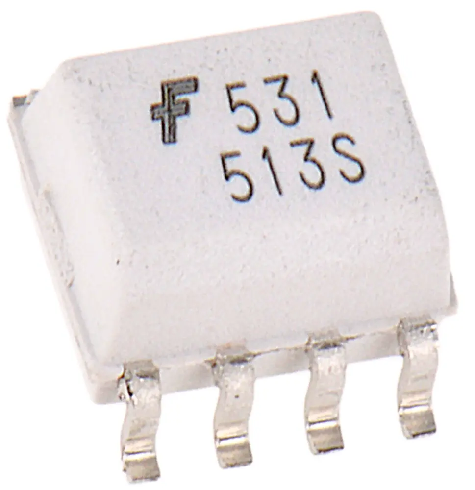 Optoacoplador onsemi HCPL de 2 canales, Vf= 1.8V, Viso= 2,5 kVrms, . DC, OUT. Transistor, mont. superficial, | HCPL0531R2