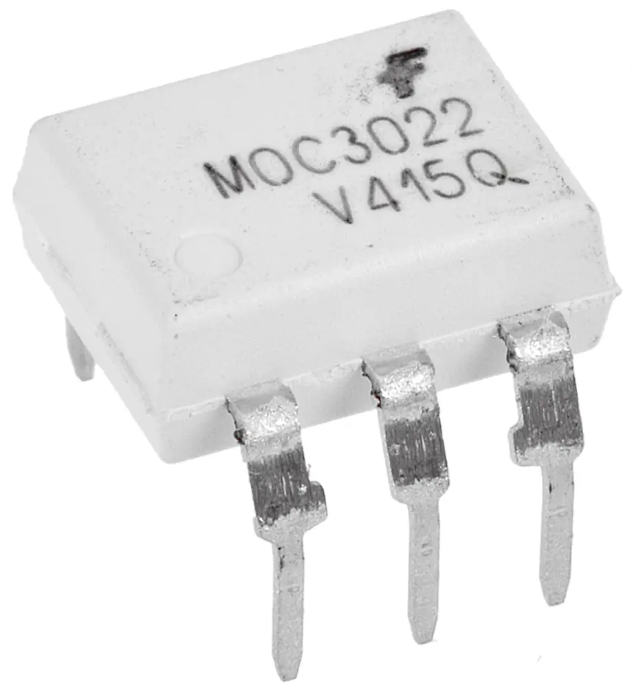 Optoacoplador onsemi MOC de 1 canal, Vf= 1.5V, Viso= 5,3 kVrms, . AC, OUT. Fototriac, mont. pasante, encapsulado DIP, | MO...