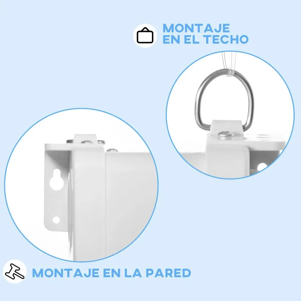 Pantalla de proyección Cinema Homcom 80'' altura ajustable blanco 150x187x8 cm con Bolsa de Transporte