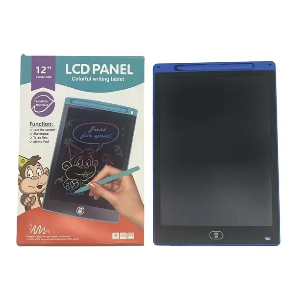 Tablet LCD mágica 12", en caja varios colores con 1 ño de Garantí