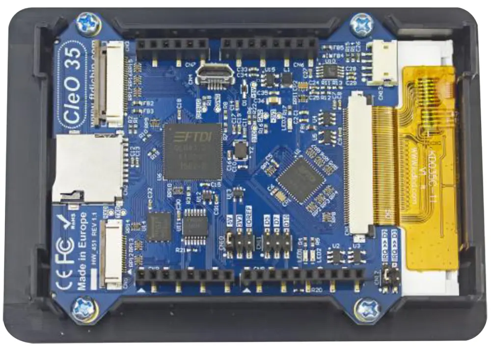 Pantalla táctil resistiva Bridgetek de 3.5pulgada, compatible con Arduino | CleO35A