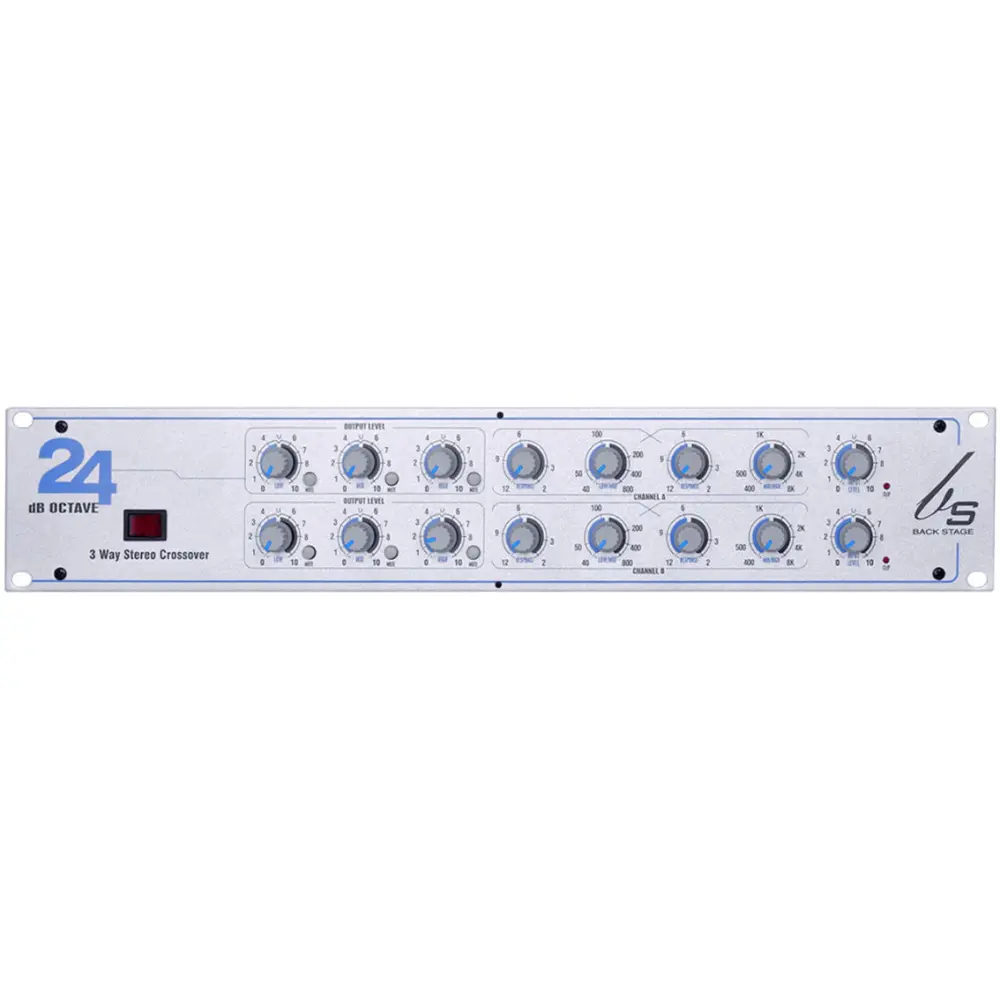 Cable de Audio Óptico CROSSOVER ELECTRONICO 3 VIAS 24DB BS24DB BACKSTAGE 980320