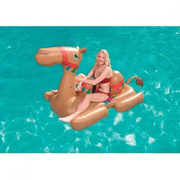 Hinchable camello Bestway con asas 221 x 132 cm