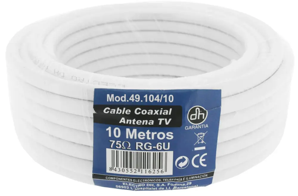 49.104/15 15m ROLLO CABLE COAXIAL TV DH
