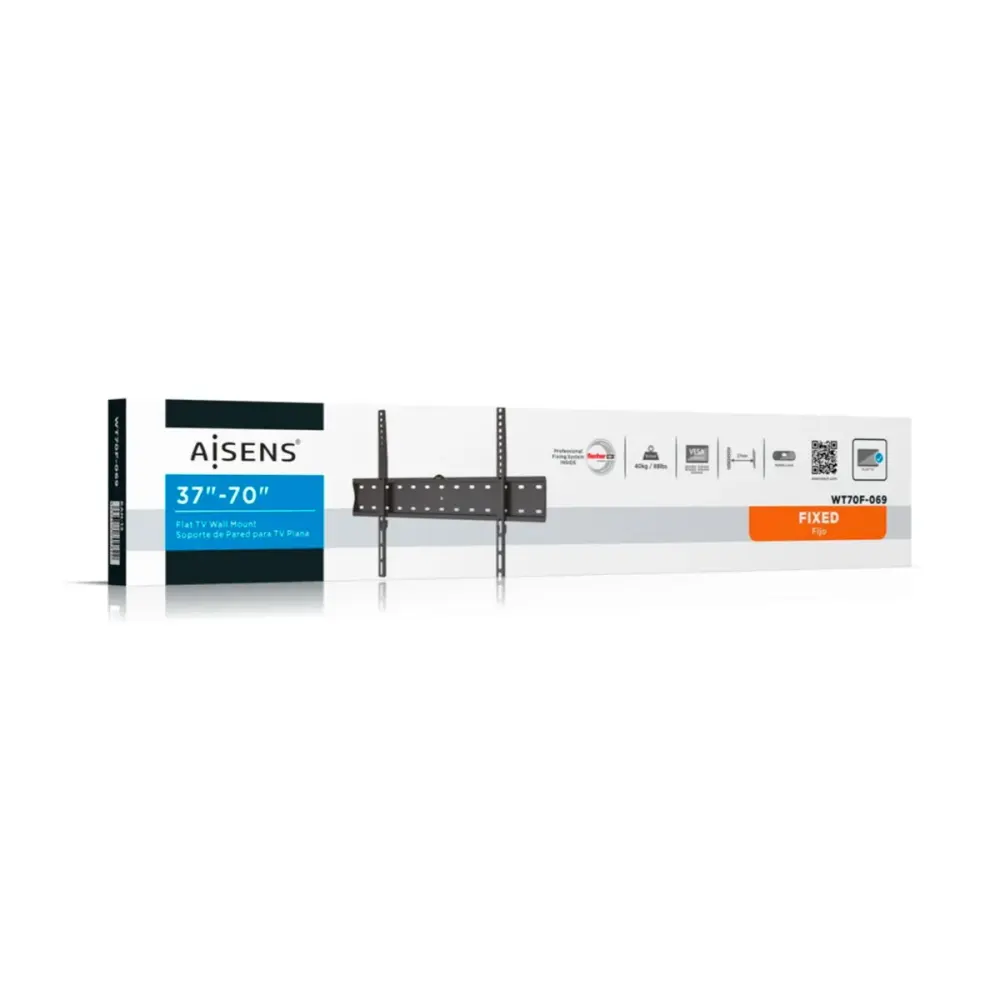 Splitter de Audio 3.5mm Soporte de TV Aisens WT70F-069 37''-70'' fijo negro