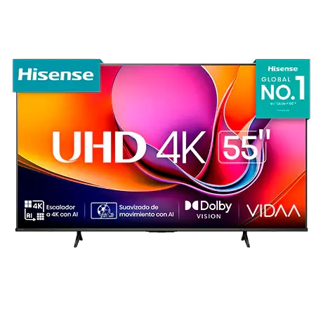Televisor Hisense 55A6NV | 55" | 4K | VIDAA | HDMI | USB | Wi-Fi | Bluetooth