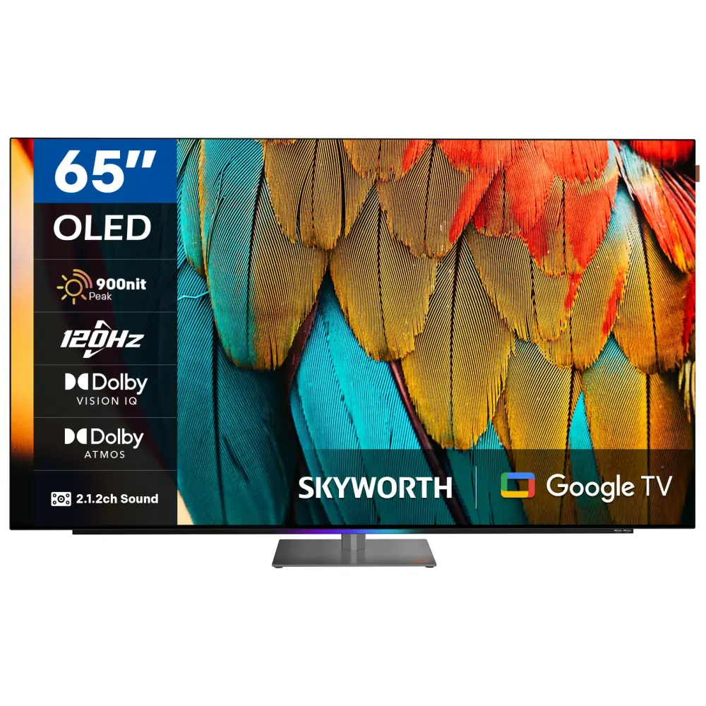 Televisor Skyworth OLED 65SXF9850 | Google TV | 65" | 4K | HDMI | USB | Wi-Fi | Bluetooth | DVB-T