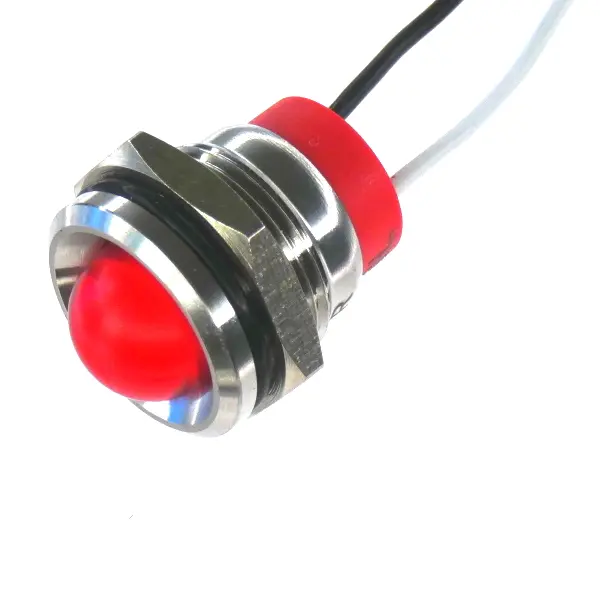 Panel LED LED CML Innovative Technologies PL16SL, Rojo, Ø montaje 16mm, 110V, IP67 | PL16SL115