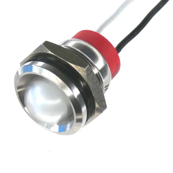 Panel LED LED CML Innovative Technologies PL16SL, Blanco, Ø montaje 16mm, 24V, IP67 | PL16SL163