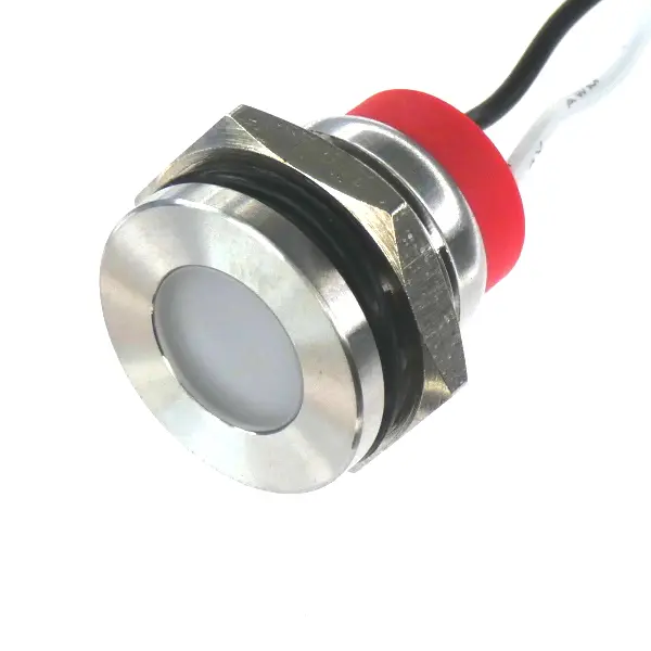 Panel LED LED CML Innovative Technologies PL14SL, Verde, Ø montaje 14mm, 12V, IP67 | PL14SL022