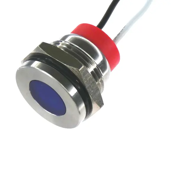 Panel LED LED CML Innovative Technologies PL14SL, Rojo, Ø montaje 14mm, 12V, IP67 | PL14SL012