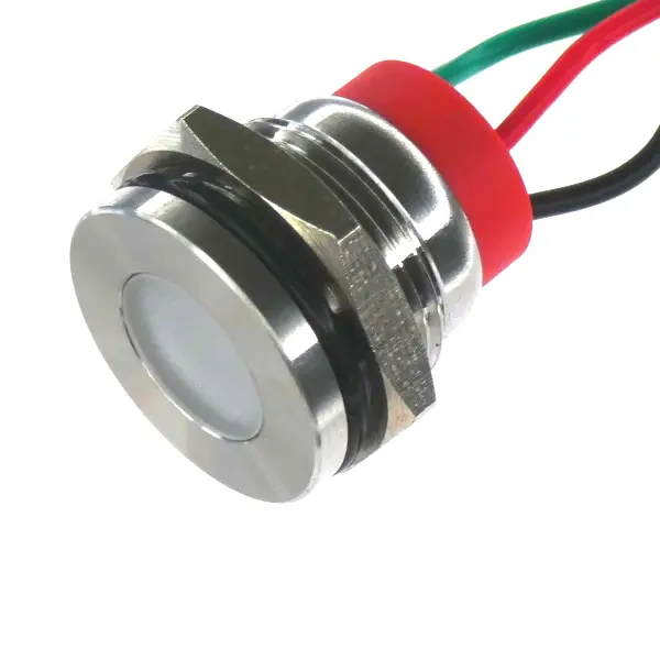 Panel LED LED CML Innovative Technologies PL16SL, Verde, rojo, Ø montaje 16mm, 12V, IP67 | PL16SL092