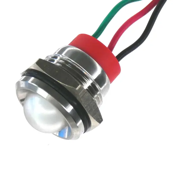 Panel LED LED CML Innovative Technologies PL16SL, Verde, rojo, Ø montaje 16mm, 12V, IP67 | PL16SL182