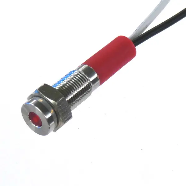 Panel LED LED CML Innovative Technologies PL06SL, Rojo, Ø montaje 6mm, 240V, IP67 | PL06SL016