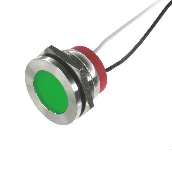 Panel LED LED CML Innovative Technologies PL22SL, Verde, Ø montaje 22mm, 110V, IP67 | PL22SL025